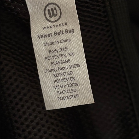 Wantable Black Velvet Belt Bag - Picture 6 of 6